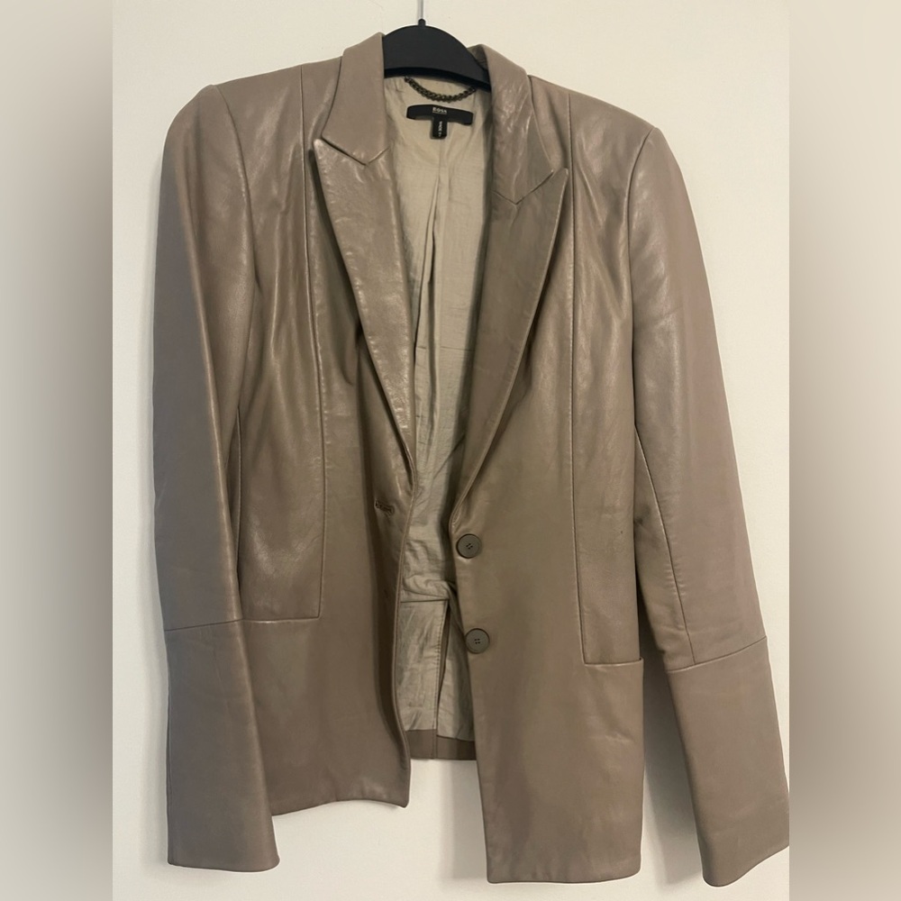 Hugo Boss Women’s Leather Blazer